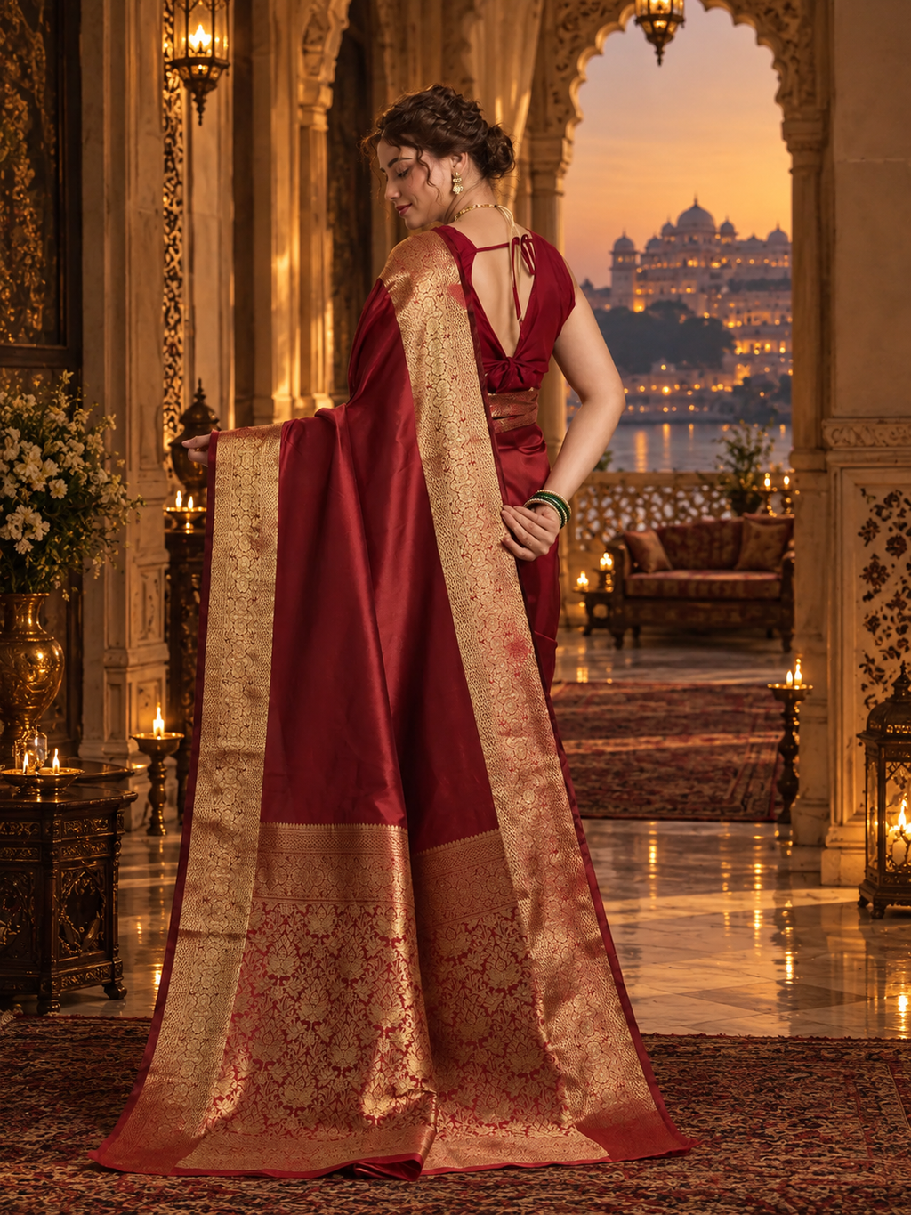 Red Kanchipuram Silk Saree